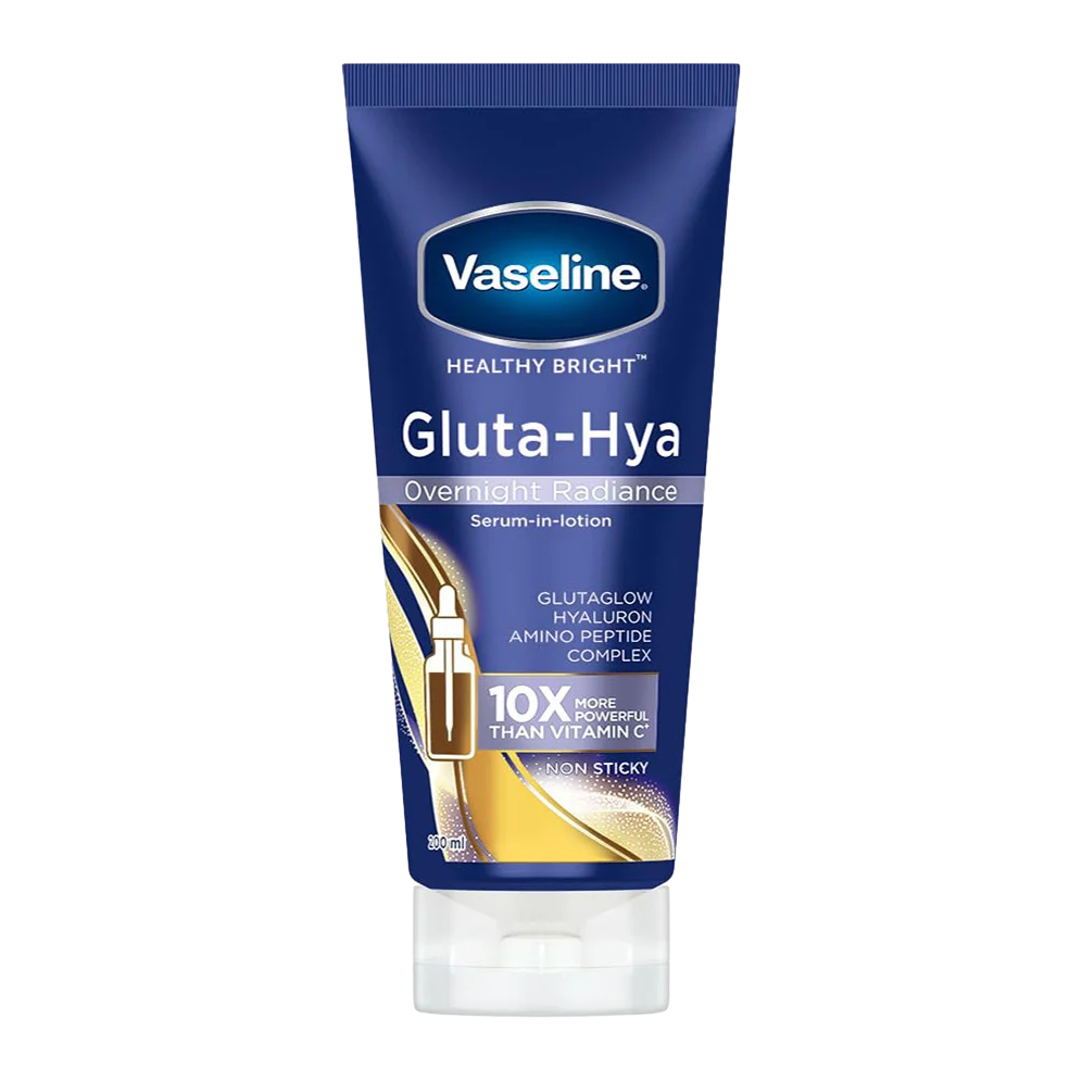 Vaseline Healthy Bright Gluta-Hya Overnight Radiance Serum in Lotion for Glutaglow Hyaluron Amino Peptide Complex with Non Sticky