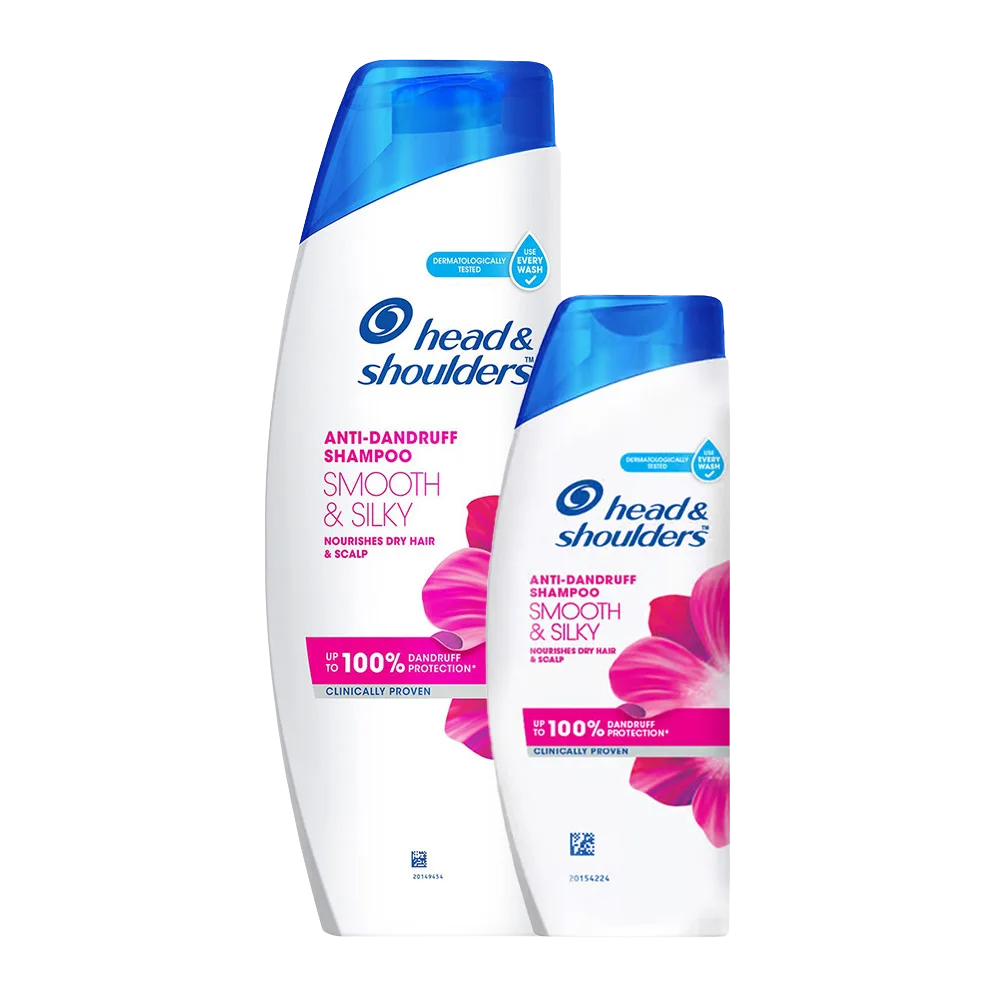 head and shoulders Smooth and Silky Anti Dandruff Shampoo for Nourishes Dry Hair and Scalp