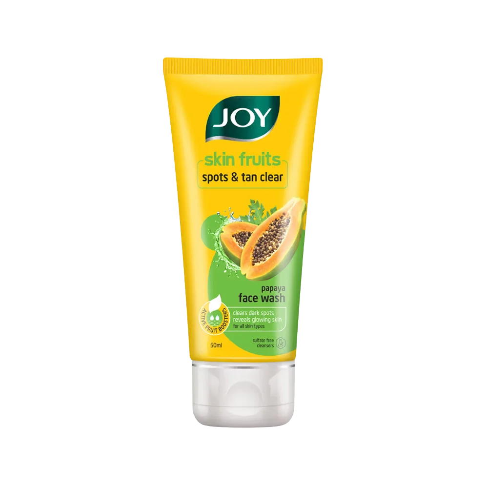 JOY Skin Fruits Spots and Tan Clear Face Wash with Papaya Fruit Infused