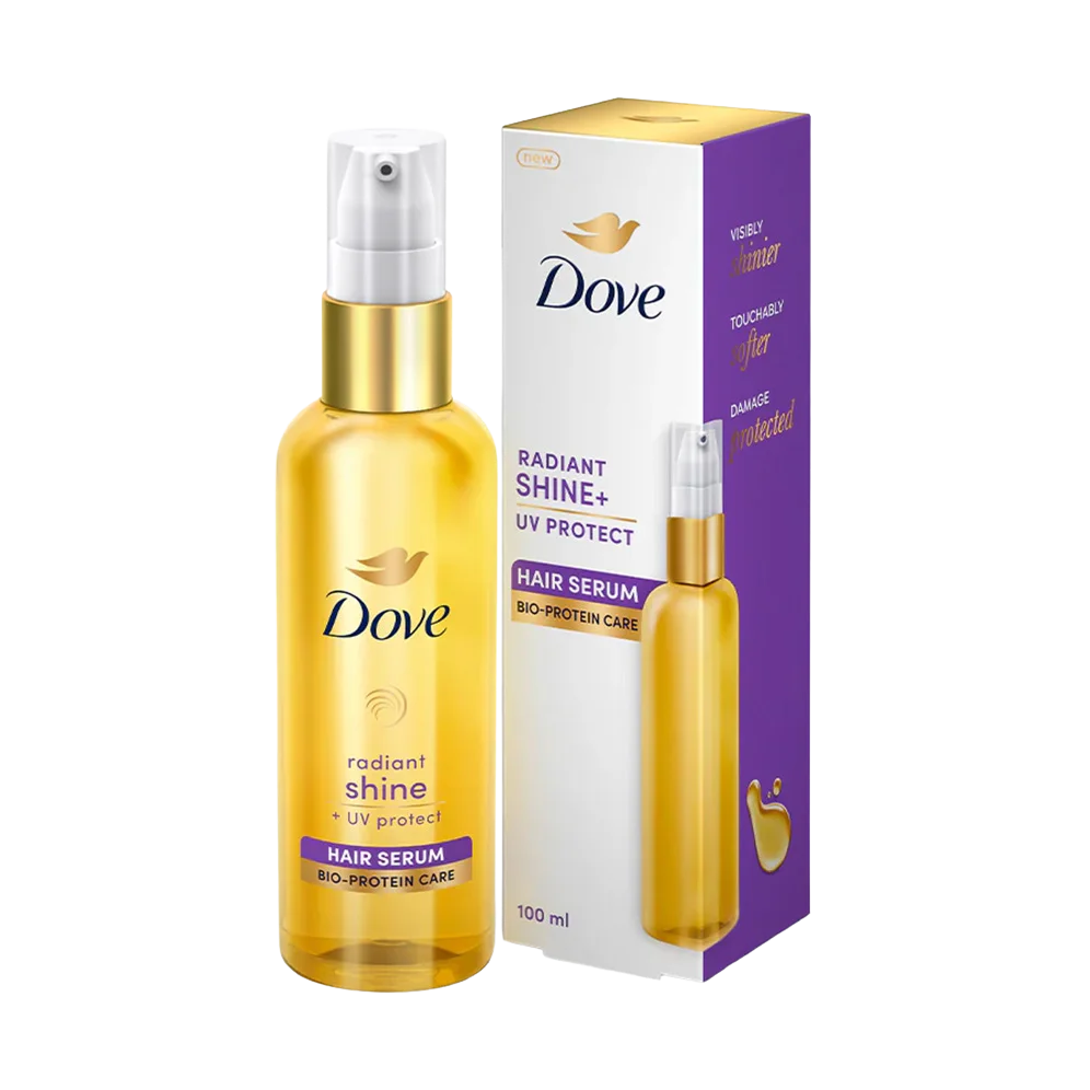 Dove Radiant Shine+ UV Protect Hair Serum with Bio Protein Care