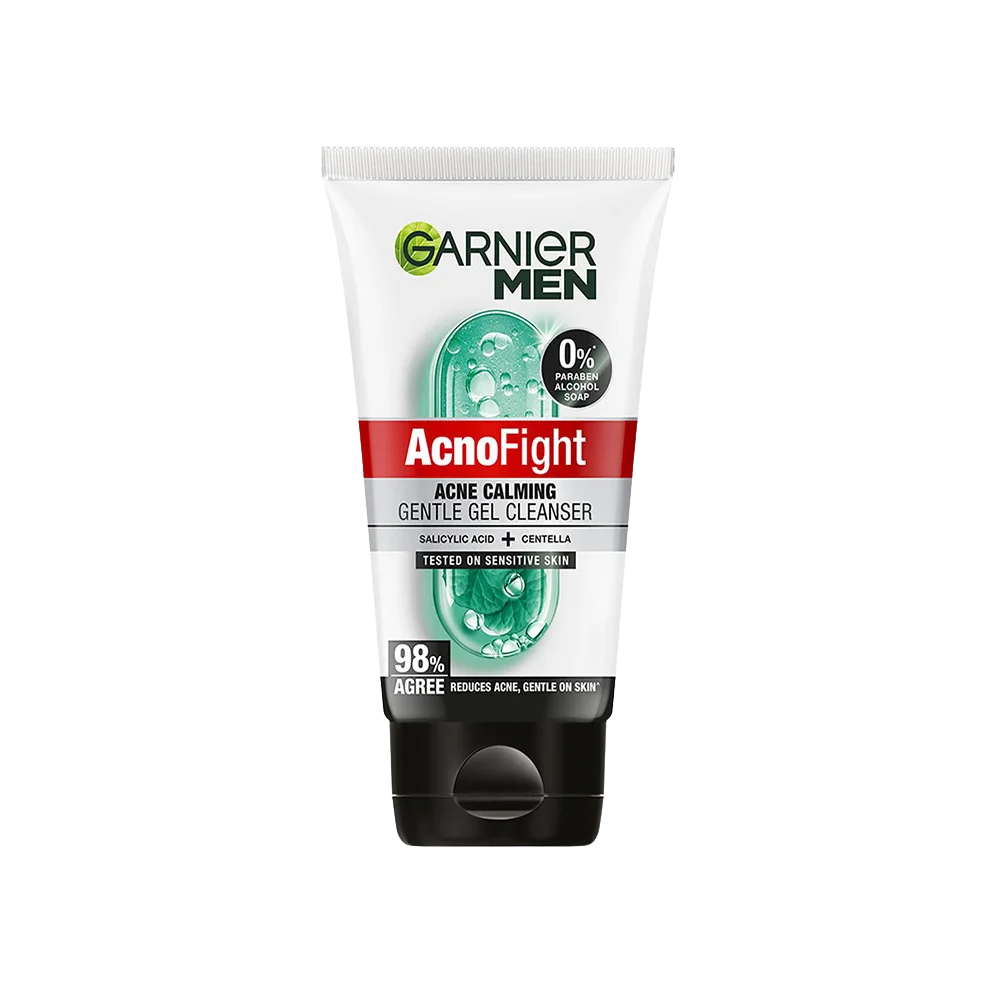 GARNIeR MEN Acno Fight Acne Calming Gentle Gel Cleanser