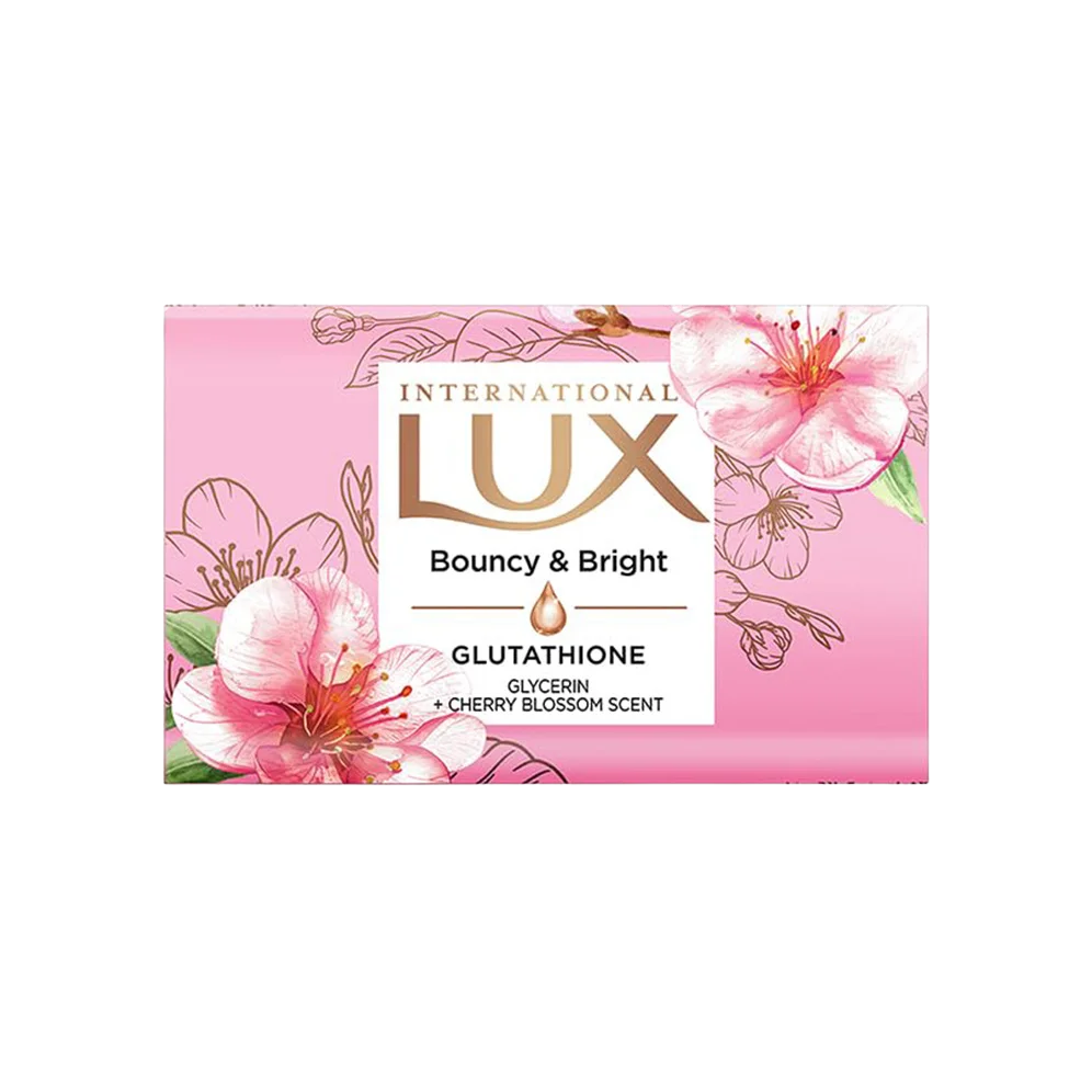 LUX International Bouncy and Bright Soap with Glycerin + Cherry Blossom Scent