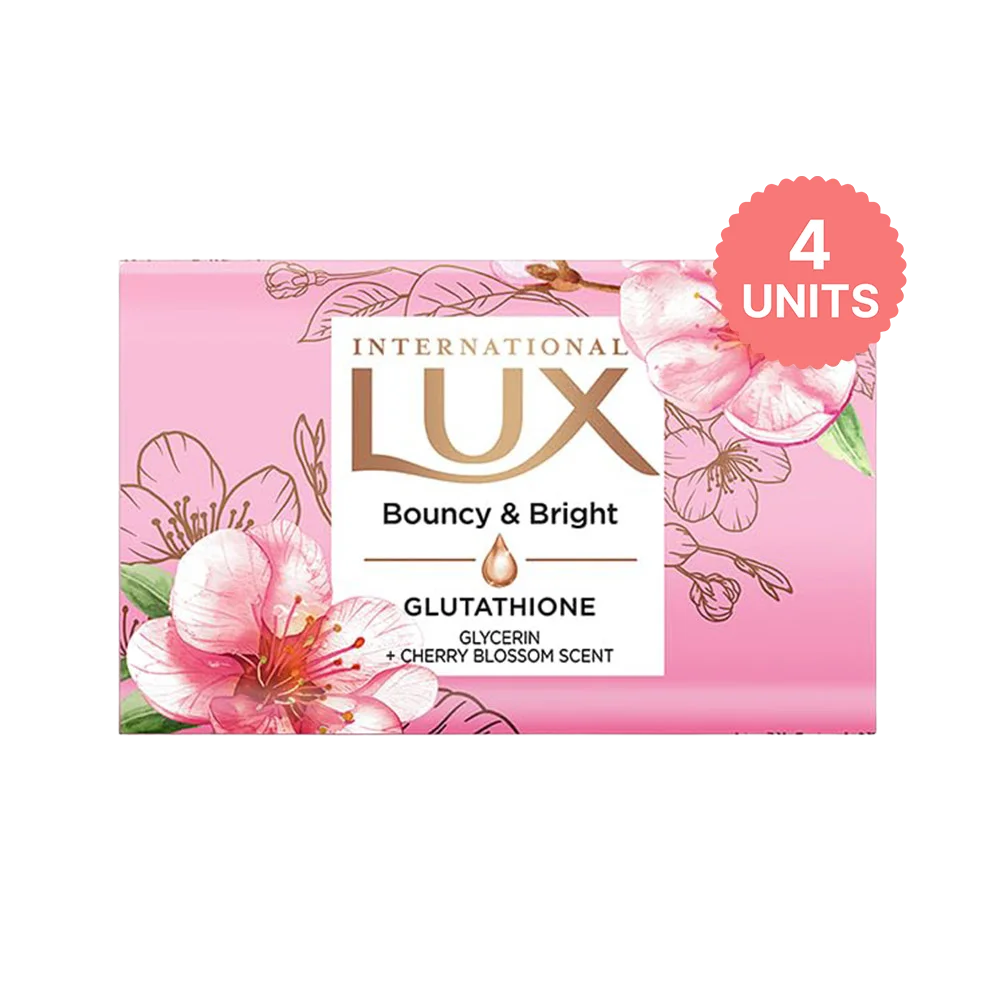LUX International Bouncy and Bright Soap with Glycerin + Cherry Blossom Scent