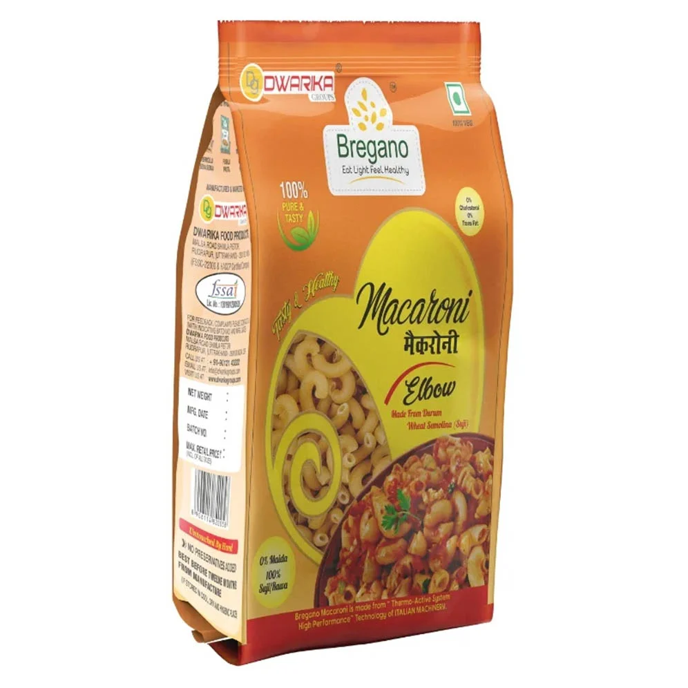 Bregano Macaroni Elbow Semolina Pasta